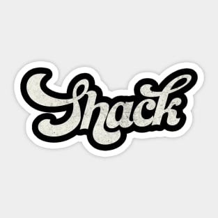 Shack Retro 90s Style Design Sticker